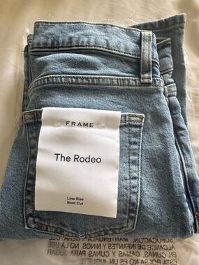 Frame Denim The Rodeo Light Blue Boot Cut Jeans